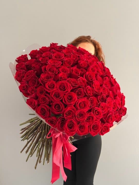 Букет 101 поцелуй